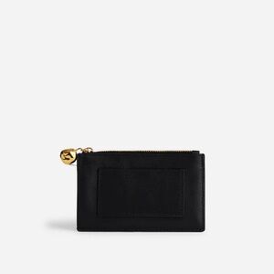 NWT Madewell the Organic Hardware Zip Card Case in Black